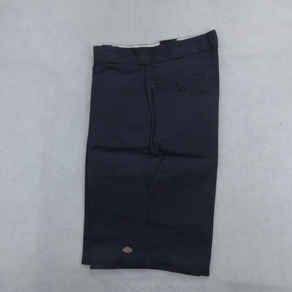 Dickies Twill Work Shorts Mens 32 Navy Loose Fit Cell Pocket Workwear New - Picture 2 of 8